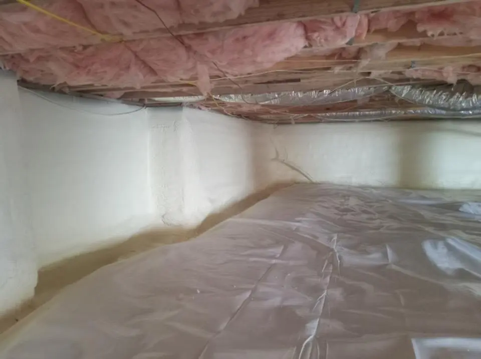 Crawl space encapsulation with closed-cell spray foam for Attic Insulation in Sun Lakes
